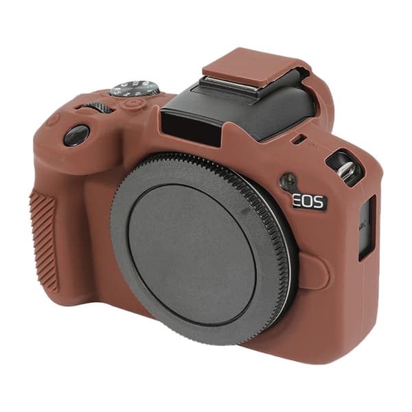 Mjukt silikonfodral för Canon EOS R50 Kaffe