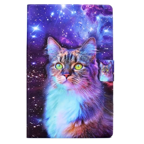Samsung Galaxy Tab S6 Lite TPU Läderfodral Grön Blomma