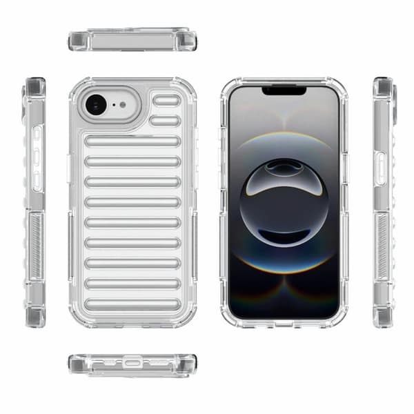 iPhone 18 Pro Max / iPhone 17 Pro Max Skal - hög transparens TPU hybrid PC med airbag Transparent