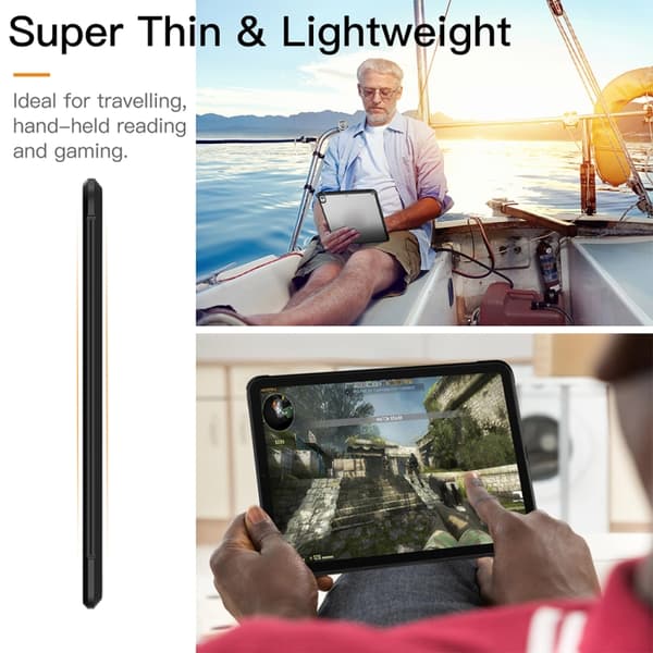 iPad mini 2024 / mini 6 Skal i PC+TPU Transparent Stöttålig Tablet Case Blå