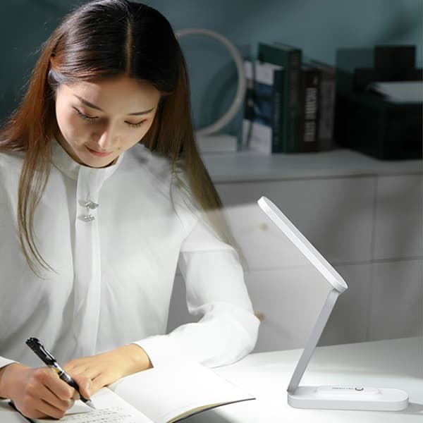 UNIYOUNG A211 Touch Dimming Charging Eye Protection Desk Lamp (Rosa)