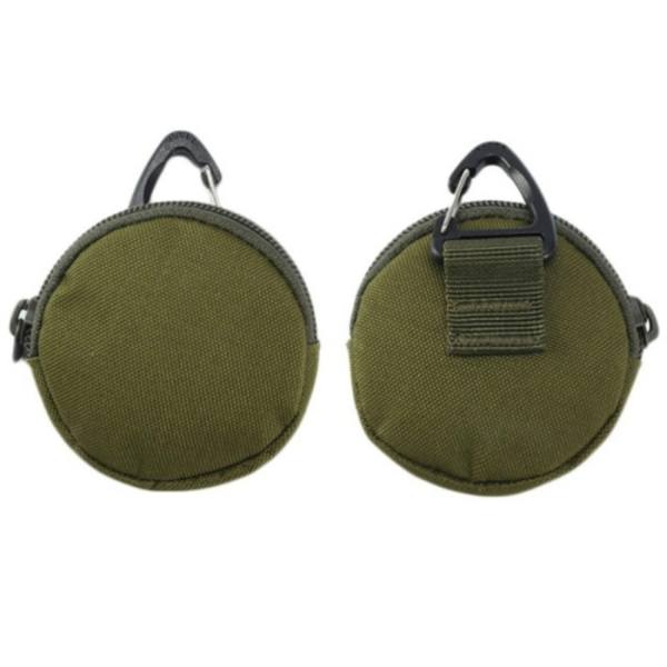 Camping Bärbar Förvaringsväska Triangel Spänne Väska Midjeväska Liten Plånbok ArmyGreen