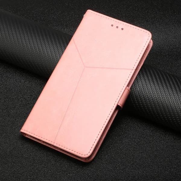 Redmi Note 14 Pro 4G - Y-formad Mönster Flip Läder fodral Rosa