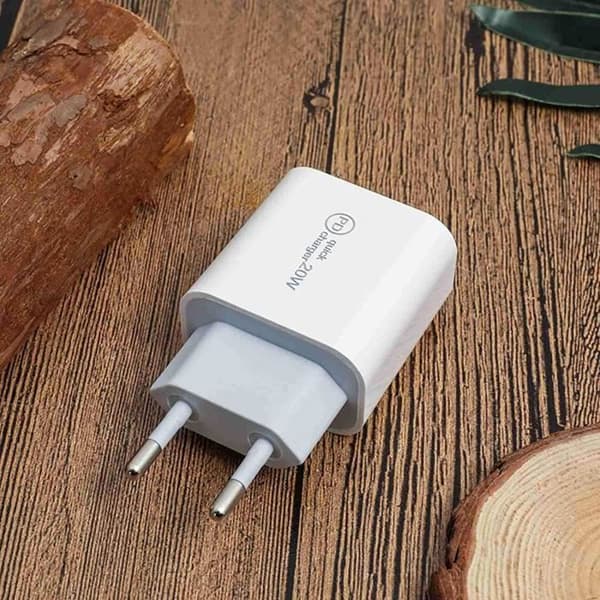Nätadapter - STRAßE TECH - PD 20W - USB-C - Snabbladdning - Kompatibel med iPhone och Android