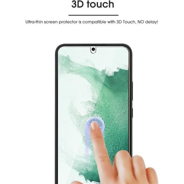 Verres Trempés PROSHOP för Samsung S22 Plus - 3D Böjd Stötabsorberande Skydd - 2 enheter Transparent