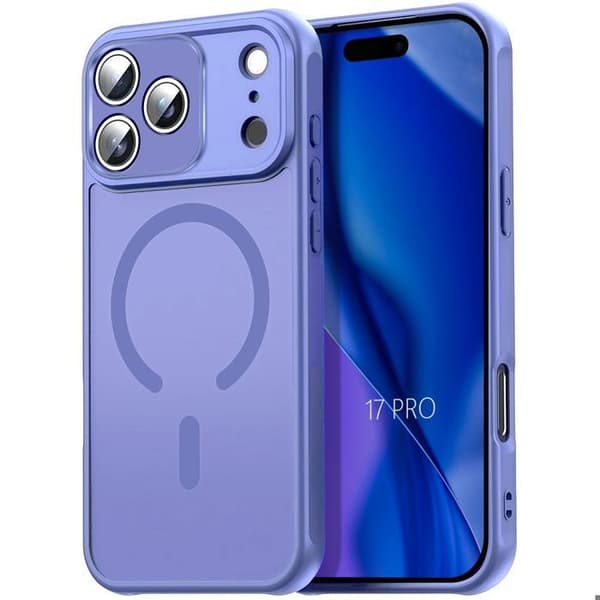 Skyddsskal - BOOLING - för iPhone 17 Pro - Stöttålig - Med Magnetring - Blå Blå