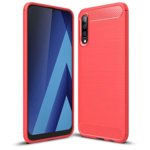 Til Samsung Galaxy A70 etui - Blødt silikone stødsikkert letvægtsbeskyttelsescover Samsung Galaxy A70 (6,7") - Rød