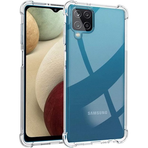 Mjukt skyddsfodral för Samsung Galaxy A12 - PROSHOP - Transparent - 4 förstärkta anti-chock-hörn Transparent