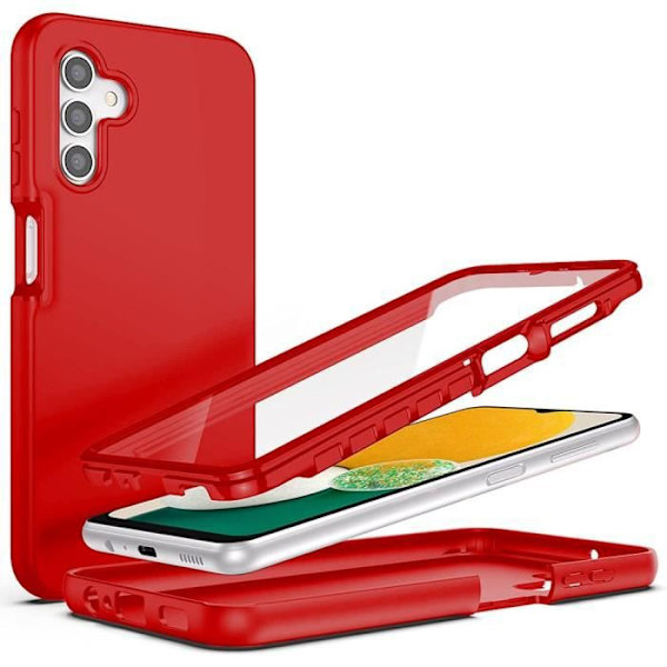 Fodral för Samsung A13 5G Full Protection Röd Stötsäker Anti-Scratch Röd