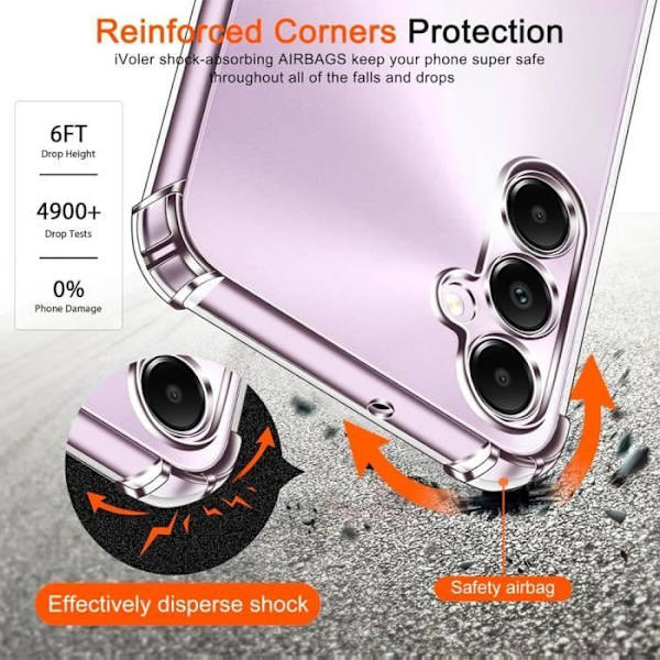 Skyddsskal - BOOLING - Samsung Galaxy A05s - Mjuk - Nattgrön - Repfria Transparent, midnattsgrön
