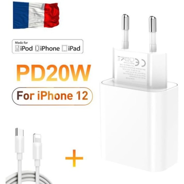 20W PD Snabbladdning USB C Laddare för iphone 12 Mini Pro MAX 12 11 Xs Xr X 8 Plus PD Laddare för iPad air 4 2021 IPAD pro