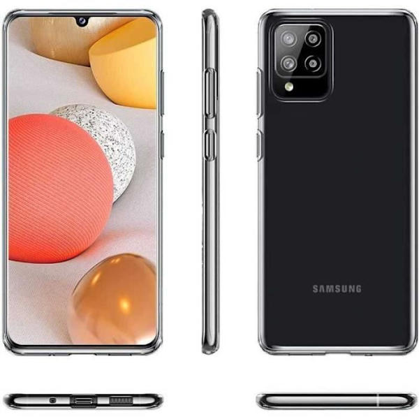 Fodral för Samsung A22 4G (6,4") Förstärkt skydd Silikon Transparent