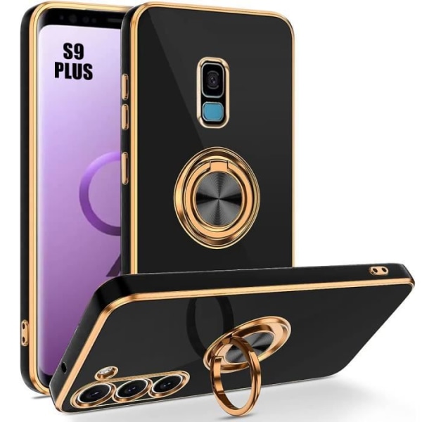 Beskyttelsesskal - BOOLING - til Samsung Galaxy S9 Plus - Stødabsorberende Elegant Ultra Slim Sort Svart