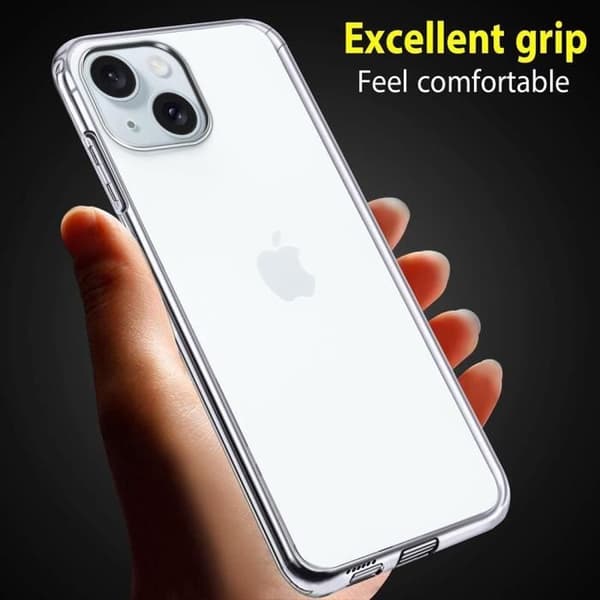 Skyddande skal för iPhone 16 - BOOLING - Transparent - Stötsäker - Repfria - Slim Transparent
