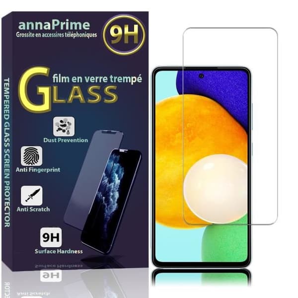 Skyddfilm - VCOMP - Samsung Galaxy A52 - Härdat glas - 6.5 tum - Represistent
