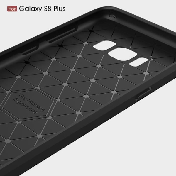 MSK®-fodral för Samsung Galaxy S8 Plus-fodral Kolfibermönster Fjädrande TPU Stötsäkert skyddsfodral - Marinblå 10 st/lot