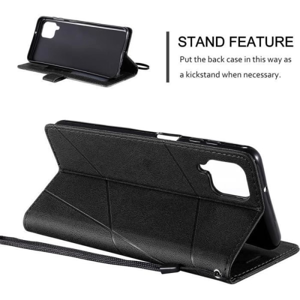 Korthållare Skal till Samsung S20 Ultra, Flip-fodral med lädereffekt - Svart