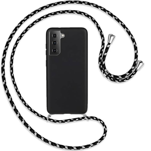 Skyddsfodral - PROSHOP - Samsung Galaxy S21 Plus - Mjuk silikon - Svart - Dra åt snöret Svart