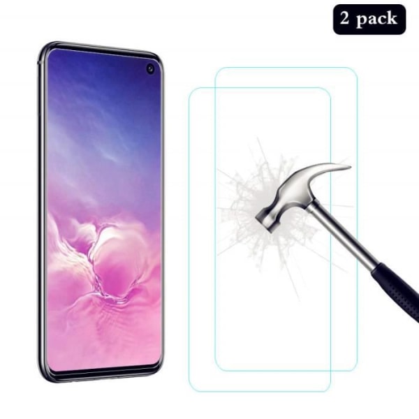 [2-delar] Härdat glas för Samsung Galaxy S10e, 9H hårdhet, bubbelfri, repfri, ultraklar skyddsfilm för Samsung S10e Transparent