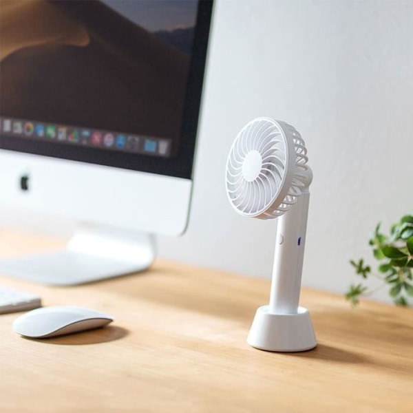 Mini Portable Silent USB Fan - BOOLING - 3 hastigheder - Hvid Vit