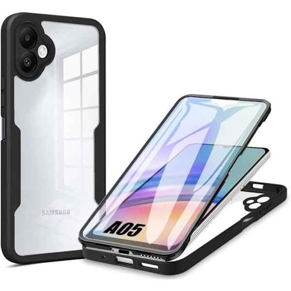 Skyddande fodral - Samsung - Galaxy A05 - 360 grader - Repfria - Svart Svart
