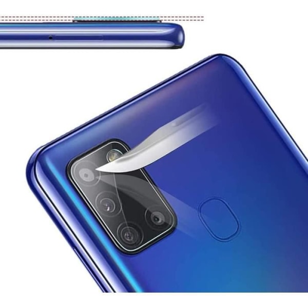 2 bakre kamera härdat glasögon för Samsung Galaxy A21s - BOOLING - Transparent - härdat glas Transparent