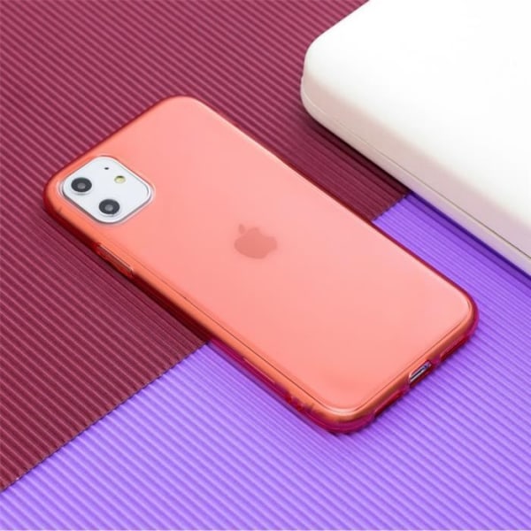 Coque Souple - Apple - iPhone 11 Pro Max - Röd - Härdat Glas - 2PCS Skärmskydd ljus