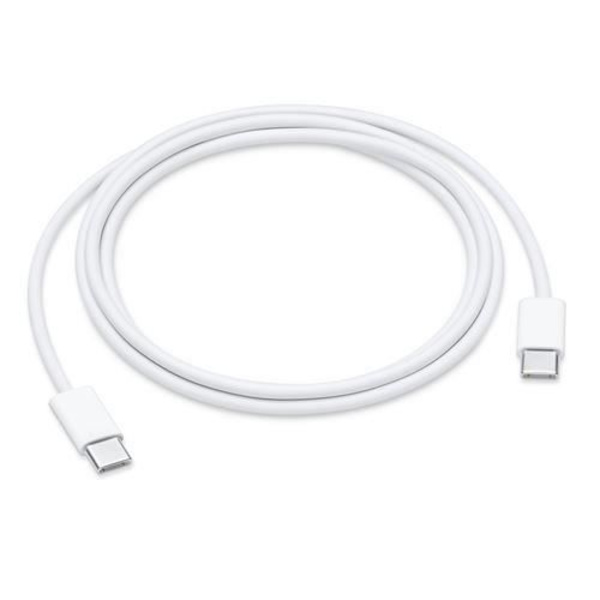 För Samsung Galaxy A50: USB-C till USB-C-kabel 100 cm Vit