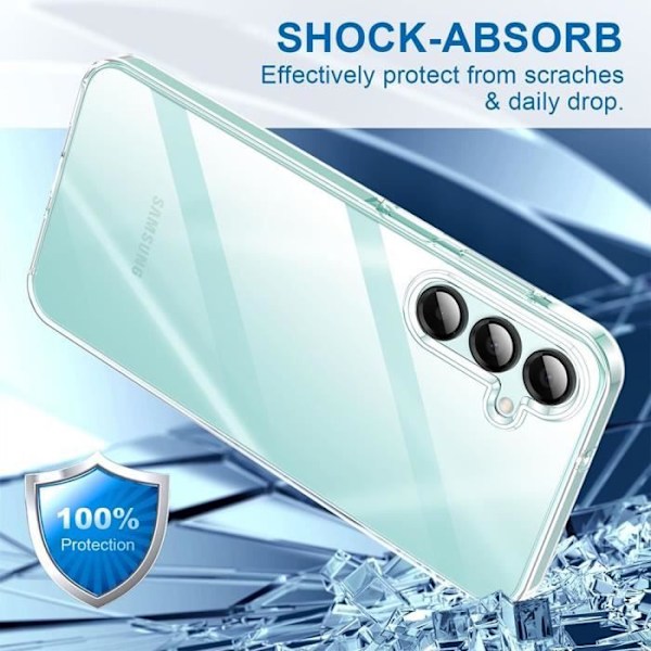 Skyddsskal - BOOLING - Samsung Galaxy A16 5G - Stötsäker - Transparent - 360° Skydd Transparent