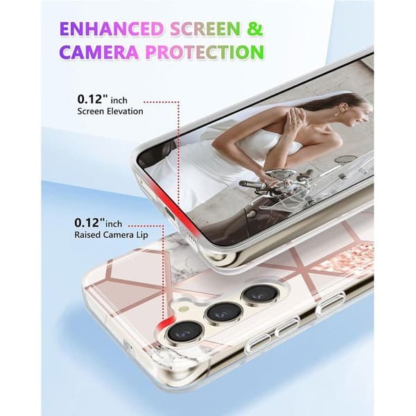 Skyddsskal - BOOLING - för Samsung Galaxy A26 5G - Rotating ring 360° - Stötsäker - Elegant Rosa