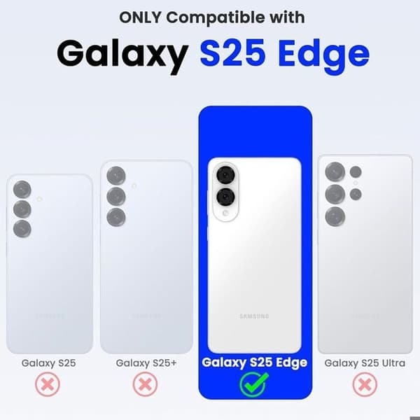 Skyddsfodral - BOOLING - för Samsung Galaxy S25 Edge - Ultra Slim - Stötsäker - Represistent Röd