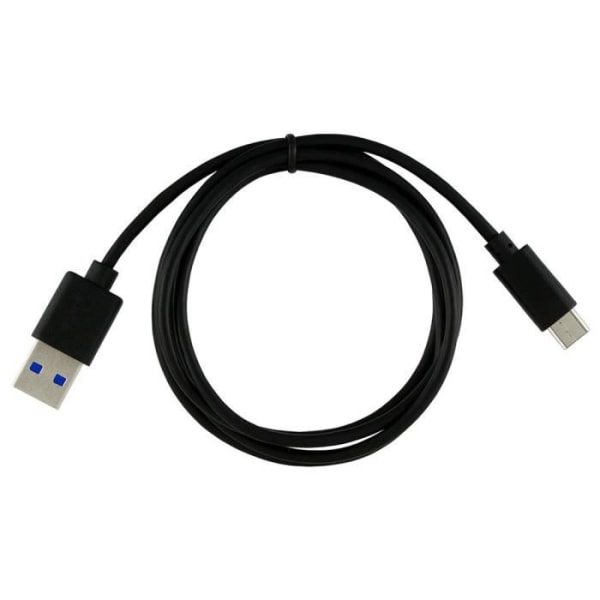 För Samsung Galaxy Tab Active 2: USB 3.0 Typ C till Standard USB Typ A-laddningskabel, 1 m lång - SVART