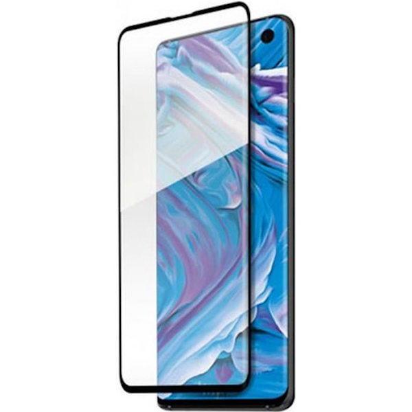 Härdat glasfilm för Samsung S10E integral och svängd svart