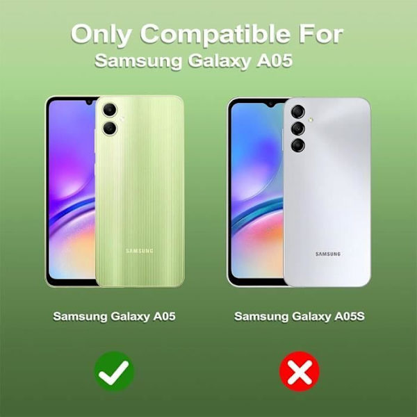 Transparent skal - Samsung - Galaxy A05 - Högmotståndssilikon - Stötsäker - Ultralätt Transparent