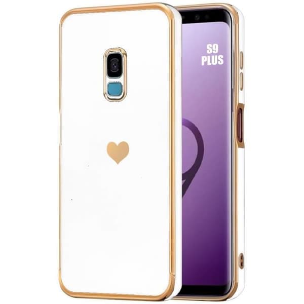 Coque - Samsung - Galaxy S9 Plus - Vit - Stötsäker - Hjärtmönster Vit