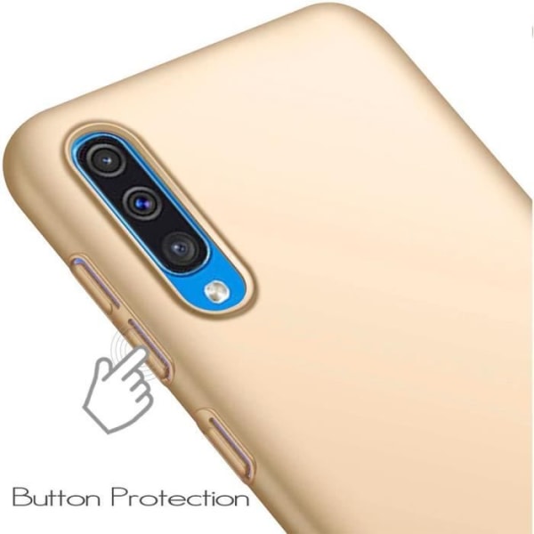 Samsung A70 (6,7") etui Komfortabelt anti-ridse i enkel farve guld gyllene