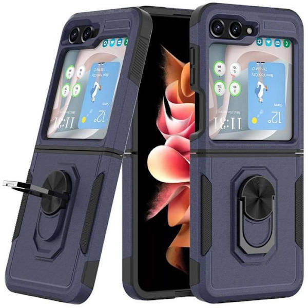 Fodral till Samsung Galaxy Z Flip 6 - Förstärkt skydd Stötsäkert Anti-Scratch Marinblå