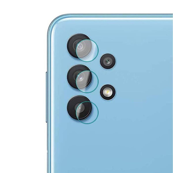 Set med 2 linsskydd i härdat glas för Samsung Galaxy A32 5G Transparent