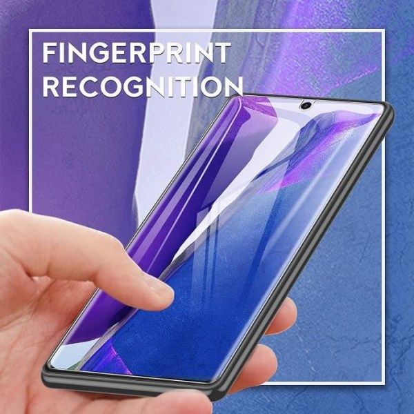 [3 delar] Skärmskydd för Samsung Galaxy Note 20 (6,7 tum) 4G - 5G, [Vattenfri Adsorption] [Flexibel film] HD Mjuk TPU-film