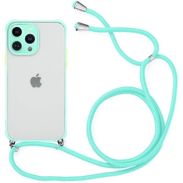 Coque - iPhone - 13 Pro Max - Semi-Transparent - Frosted - Turkos Rem - Turquoise Strap Turkos