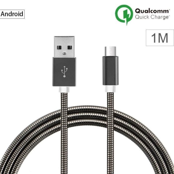 Micro USB-kabel - Ej specificerad - 1M - Kompatibel med Android - Färg Svart - Micro USB-kontakt