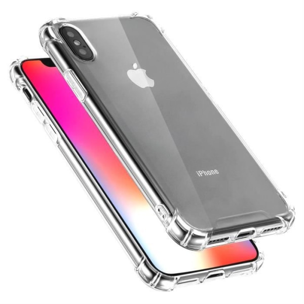 iPhone X cover - Okmall - Gennemsigtig model - Blød - TPU - 360° beskyttelse Transparent