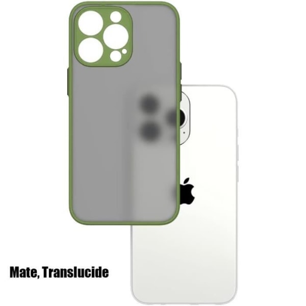 Beskyttelsescover til iPhone 14 Pro Max - BOOLING - Khaki - Ultra Slank - Modstandsdygtig stødsikker PC+Silicone Kaki