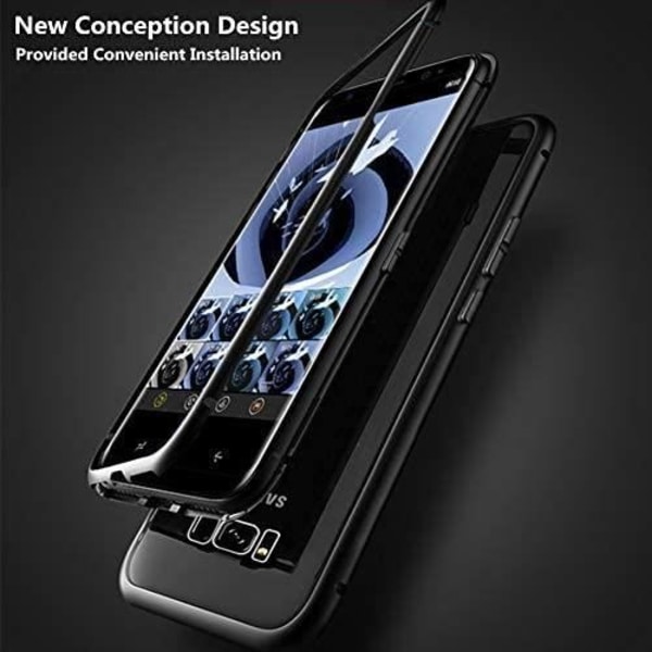 Fodral för Samsung Galaxy A20e Magnetisk adsorption Stötsäkert fodral Stark inbyggda magneter Aluminiumram Anti-skrapa MetaB1441