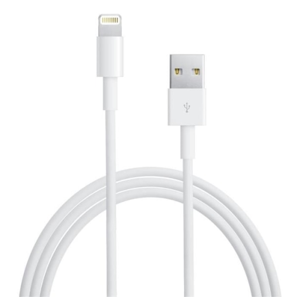 iPhone-kablar 1m högkvalitativ USB-datasynkroniseringsladdningskabel 8-8 Plus 7 6s och 6 5 5S 5C Kompatibel med iOS 9.3 Vit