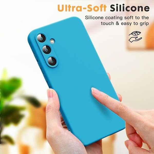 Coque för Samsung Galaxy S25 Plus (Galaxy S25+) - Skydd i Silikon Blå - BOOLING® Blå