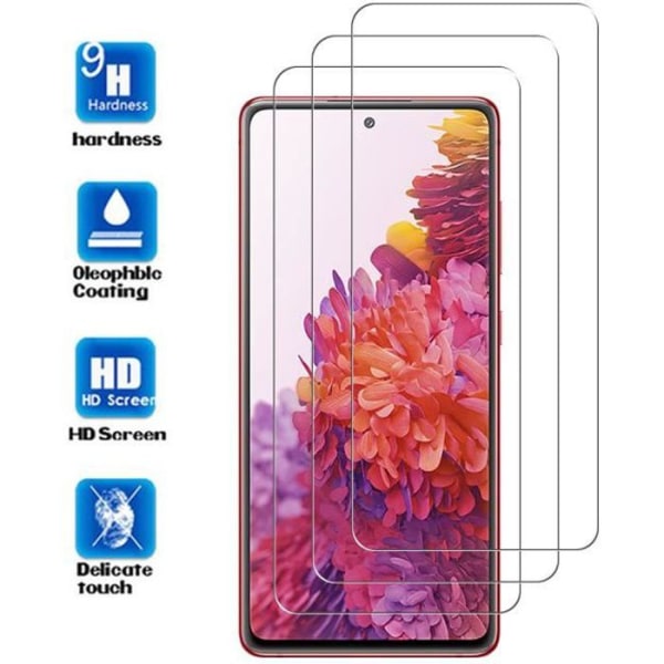3 st för (6,5") Samsung Galaxy S20 FE 5G Skärmskydd, HD Klart härdat glas Skyddsfilm Samsung Galaxy S20 FE 5G