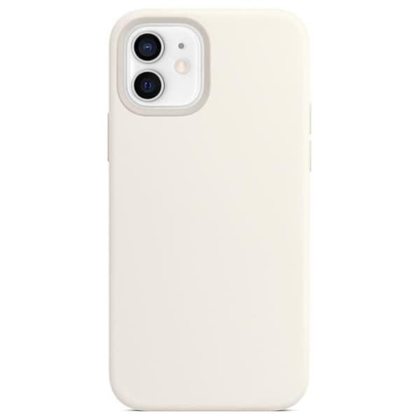 Siliconfodral - för iPhone - 13 mini - Vit - Rep-resistant - Stötabsorberande - Mjuk Vit