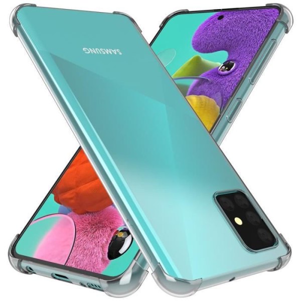 ebestStar ® för Samsung Galaxy A71 SM-A715F - Silikonfodral Förstärkta kanter Slim Fodral INVISIBLE Stötsäkert skal, Transparent Transparent