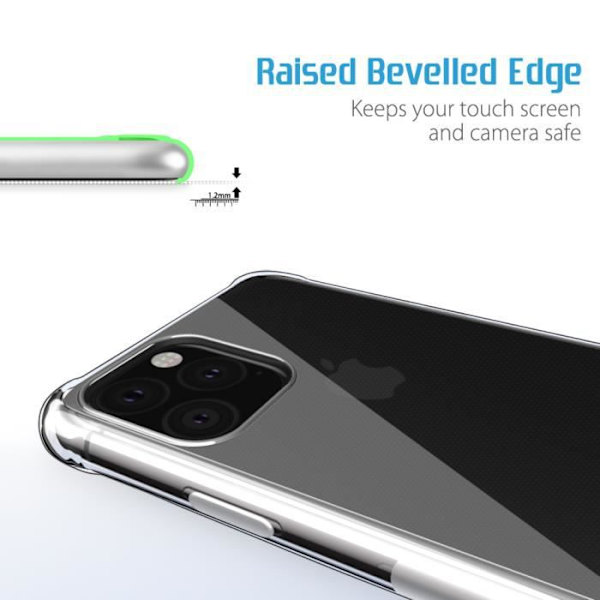 SLEO 2019 Fodral till Iphone 11 pro Tillbehör Pris Silikon TPU Stötsäkert mjukt skal